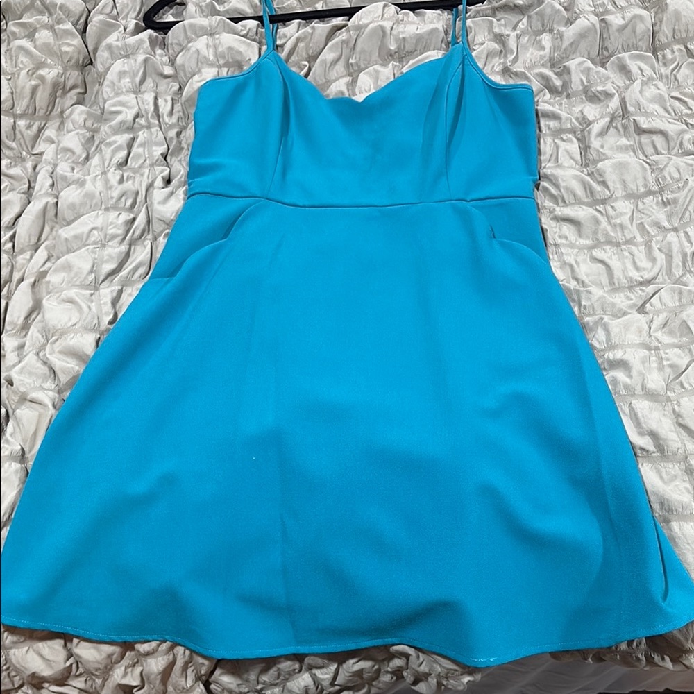 Vibrant Blue Sleeveless Dress